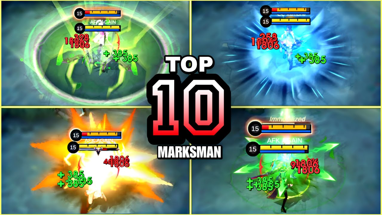 TOP 10 BEST MARKSMAN FOR 2025 ~ MOBILE LEGENDS