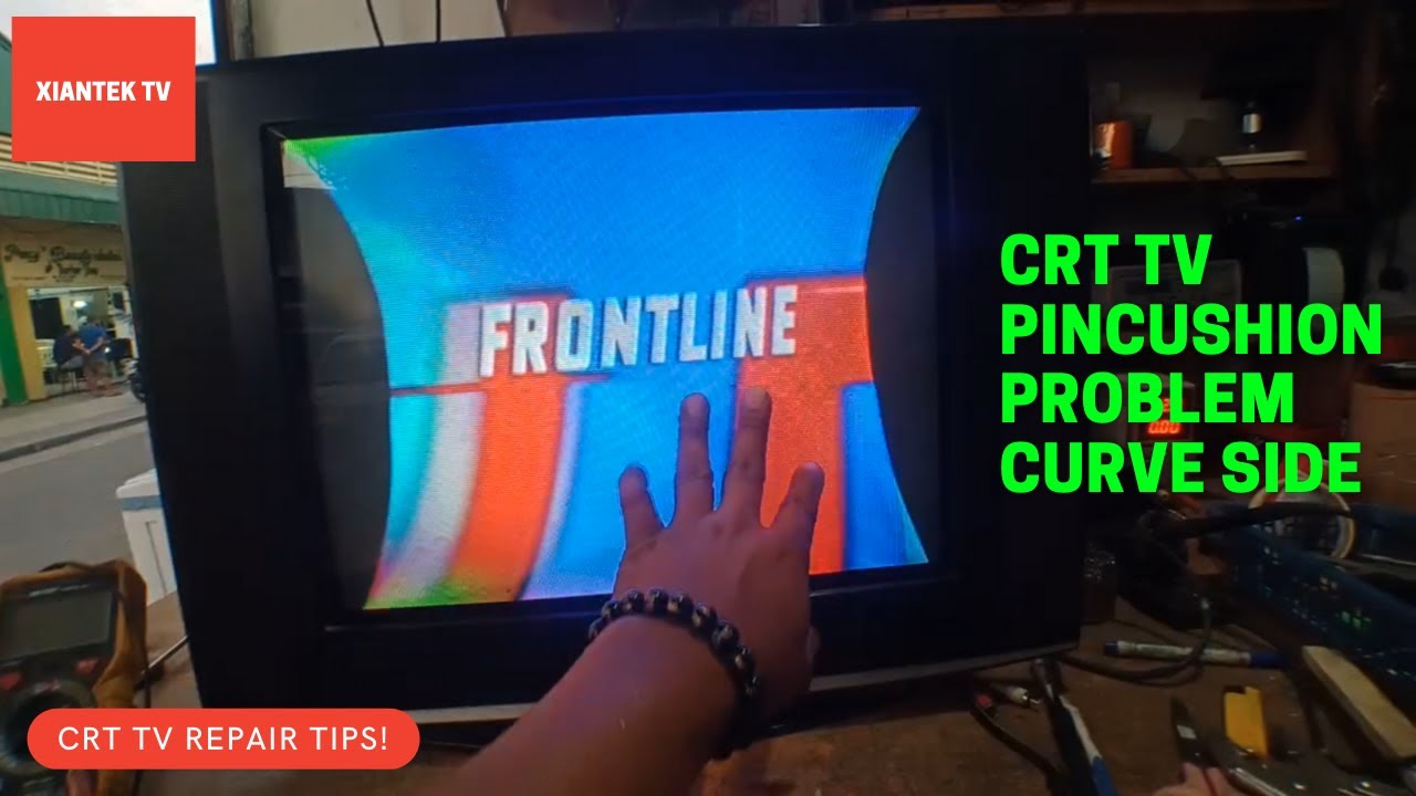 CRT TV PINCUSHION PROBLEM CURVE SIDE SAMSUNG CT21A630FL