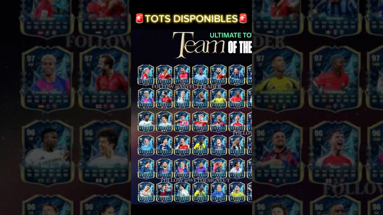 🚨😱 LISTADO DE JUGADORES DISPONIBLES EN ULTIMATE TOTS!!! #eafc25 #eafc #ultimateteam #tots #fifa