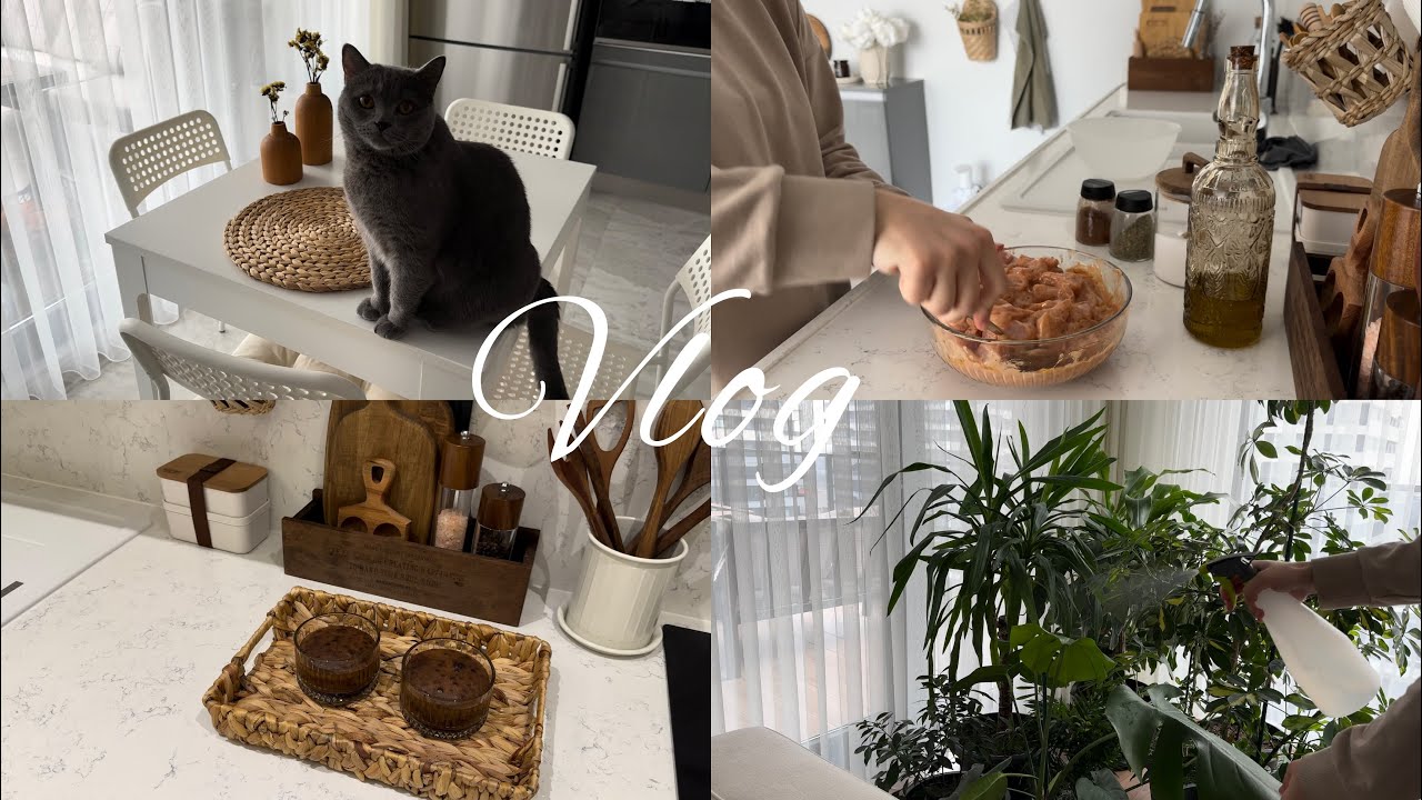 Benimle bir gün🌼|Rutinler|Fritözde Soslu Tavuk|2 kişilik airfry’da sufle🤎