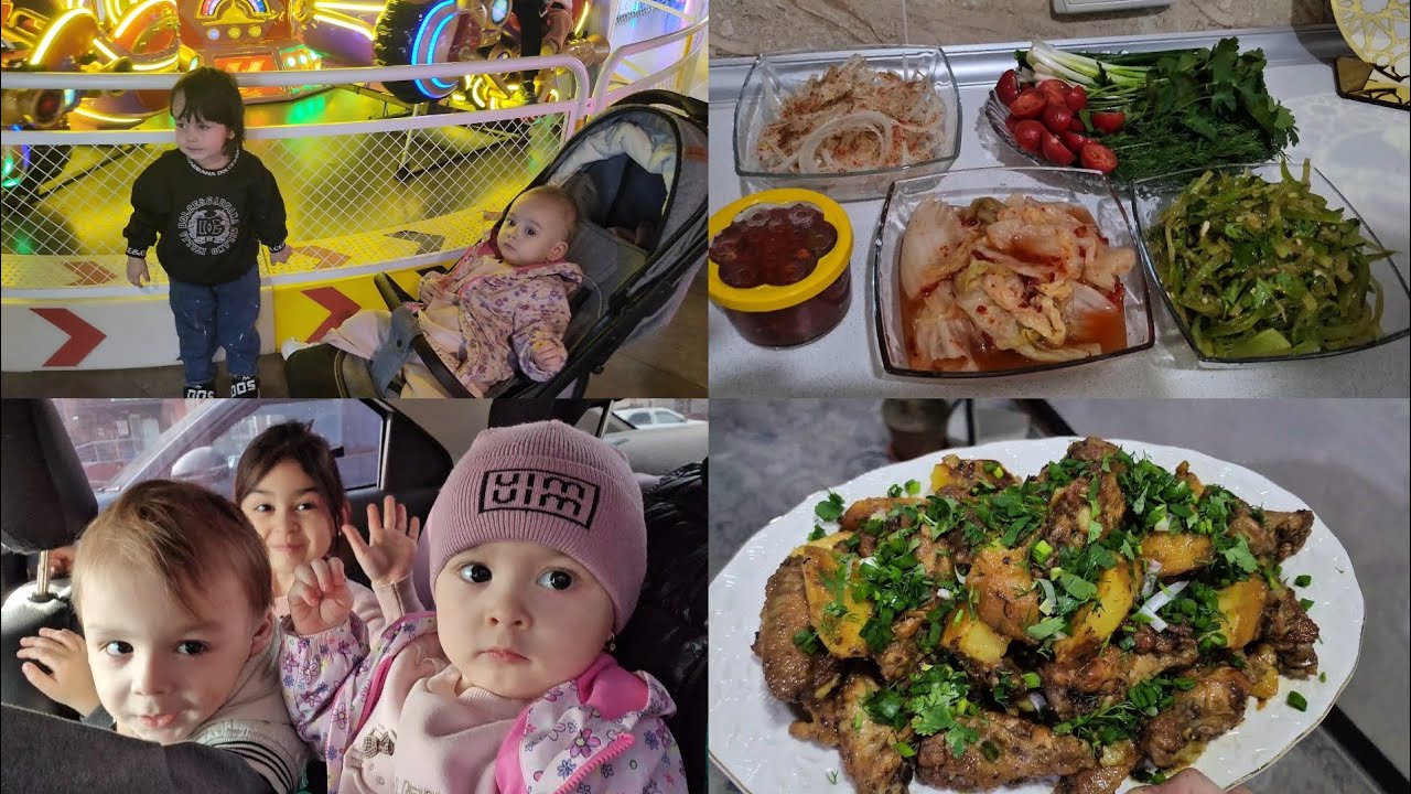 BOLLARIM🧑‍🤝‍🧑👭 BLAN  MAROKLI DAM OLISH KUNIM🌞🎠🎡 KECHGI OVKATGA TOVUK OYOKCHALARI🍗🥗🍷mmm😋