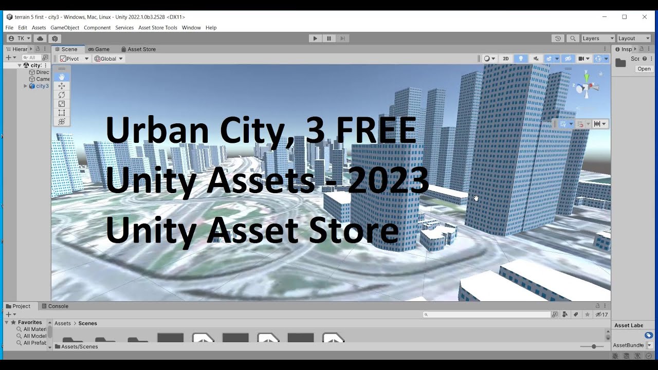 Urban City | 3 FREE Unity Assets - 2023 | Unity Asset Store ! Environment collection