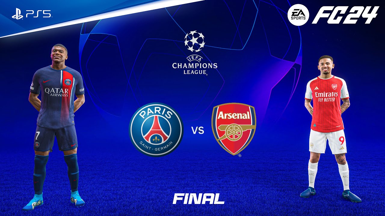 FIFA 24 - PSG vs Arsenal | UEFA Champions League Final | PS5&trade; [4K60]