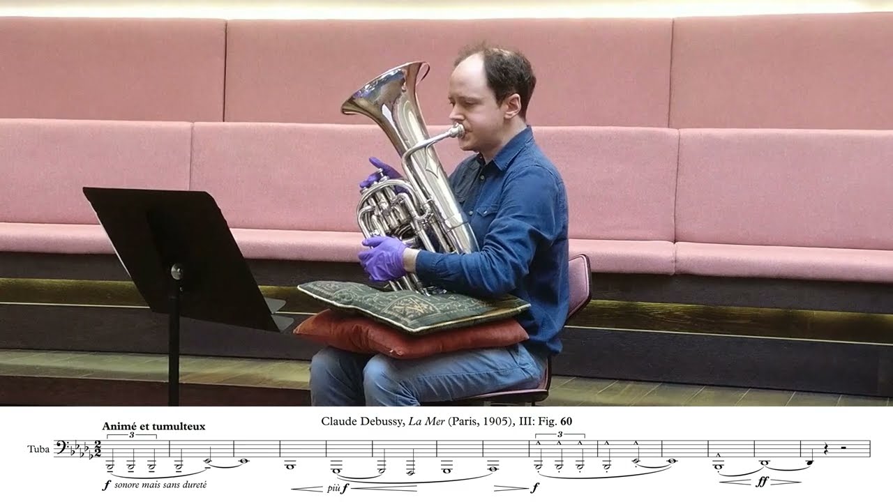 Orchestral excerpts for French C tuba