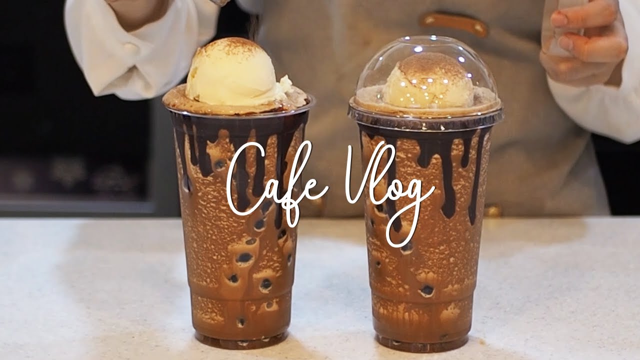 [eng] 커피에 아이스크림 퐁당 작전🍦 | 카페 브이로그
