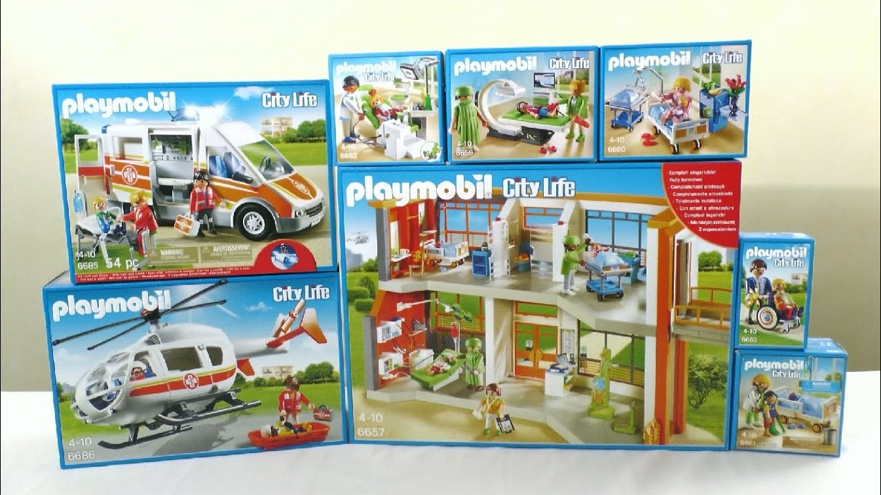 Unboxing Playmobil : L'hôpital pédiatrique (2015) – 6657, 6659, 6660, 6661... 6663, 6685, 6686