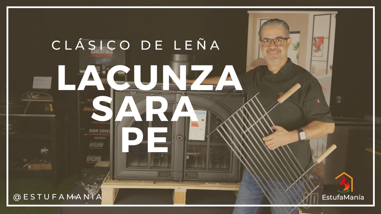 Chimenea rústica de leña con parrilla SARA PE LACUNZA