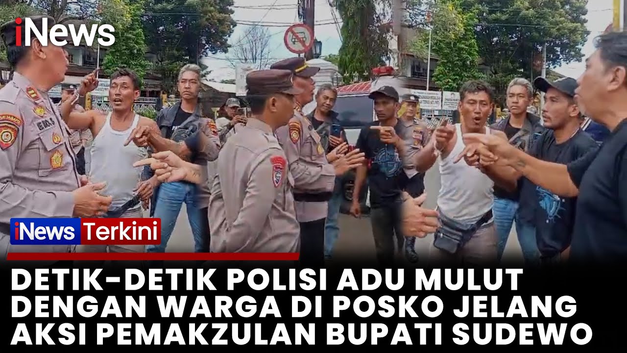 Viral! Polisi Berdebat  dengan Warga Jelang Aksi Pemakzulan Bupati Sudewo | iNews Terkini (31/10)