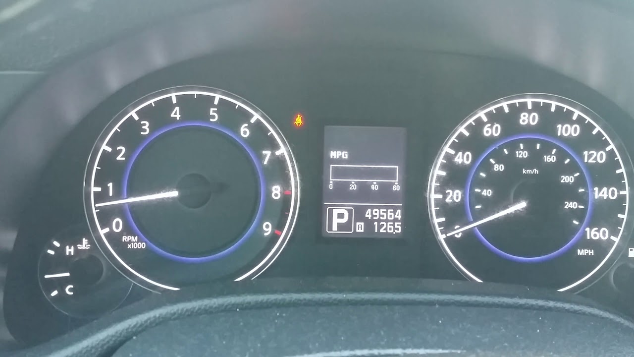 2013 INFINITI G37 OIL LIGHT RESET