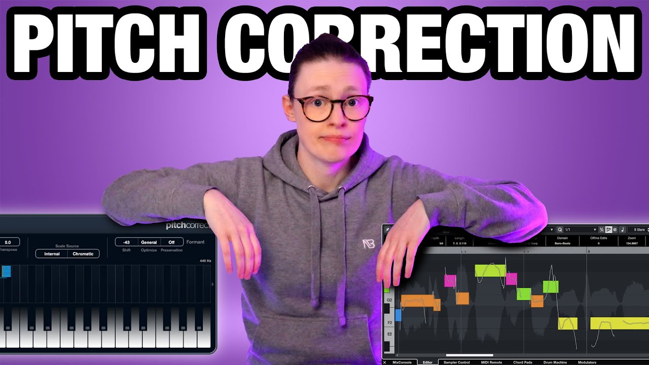 “Auto-Tune” with Cubase Stock Plugins (Pitch Correct + VariAudio)