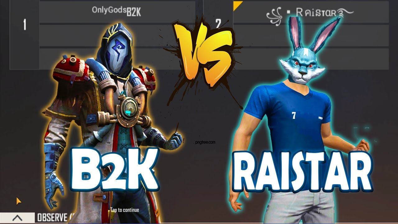 B2K VS RAISTAR | INDIAN LEGEND RAISTAR VS AWM GOD B2K - NEW CHALLENGE