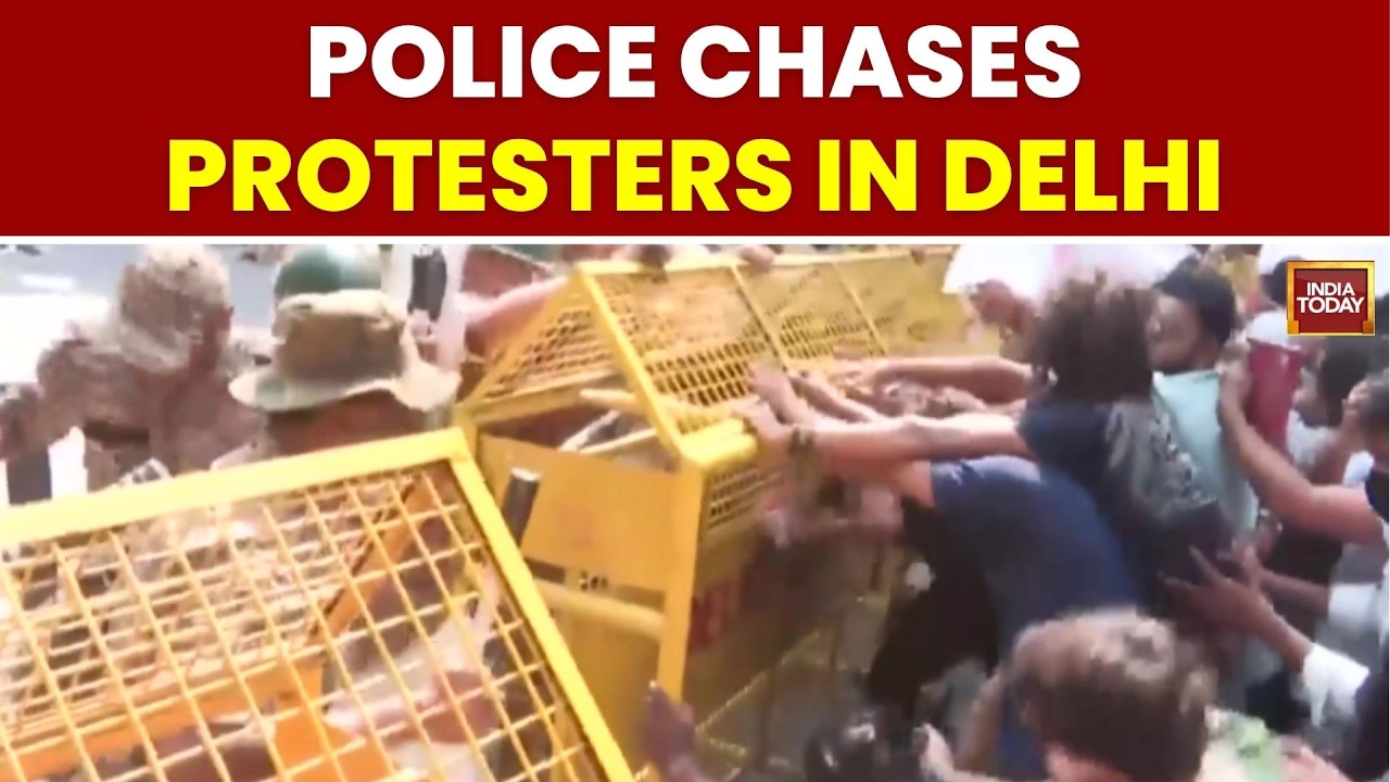 Delhi CJP Protest Crackdown: SFI Students Detained Near Sansad Marg Amid Heavy Security