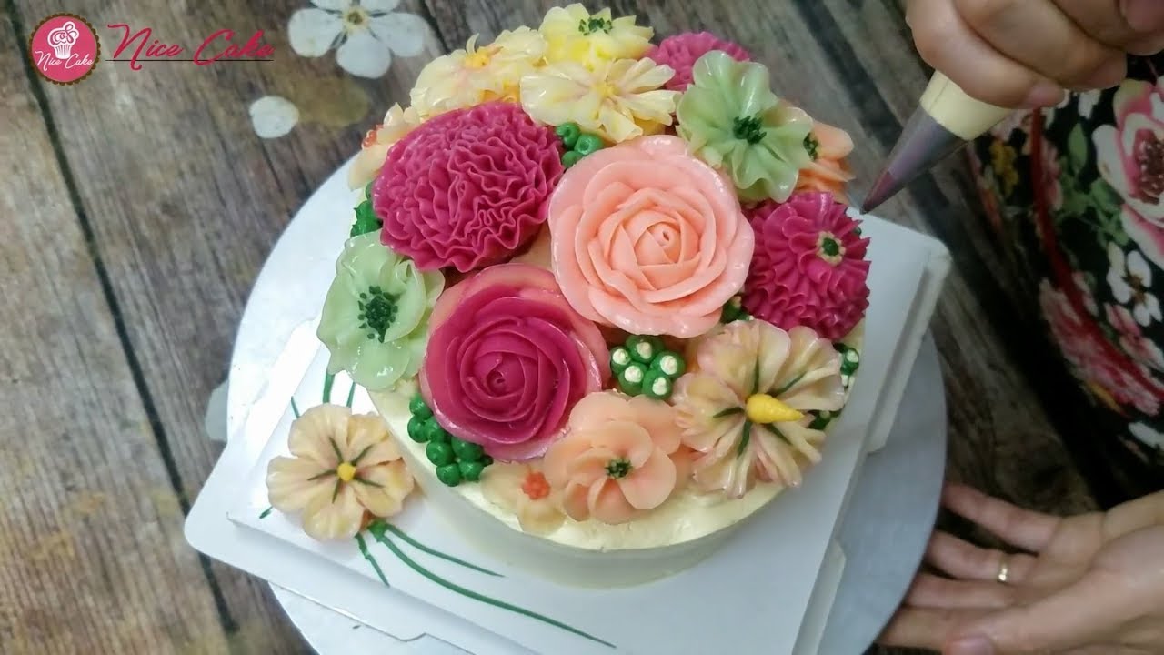 Top 5 Mẫu Bánh Sinh Nhật Trang Trí Hoa Đẹp Dịu Dàng/ Top 5 Decorating Nice Flower Cakes