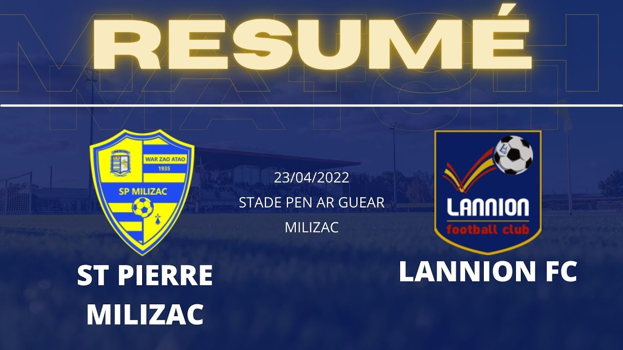 [J21|N3] : SAINT-PIERRE MILIZAC 1-1 LANNION FC