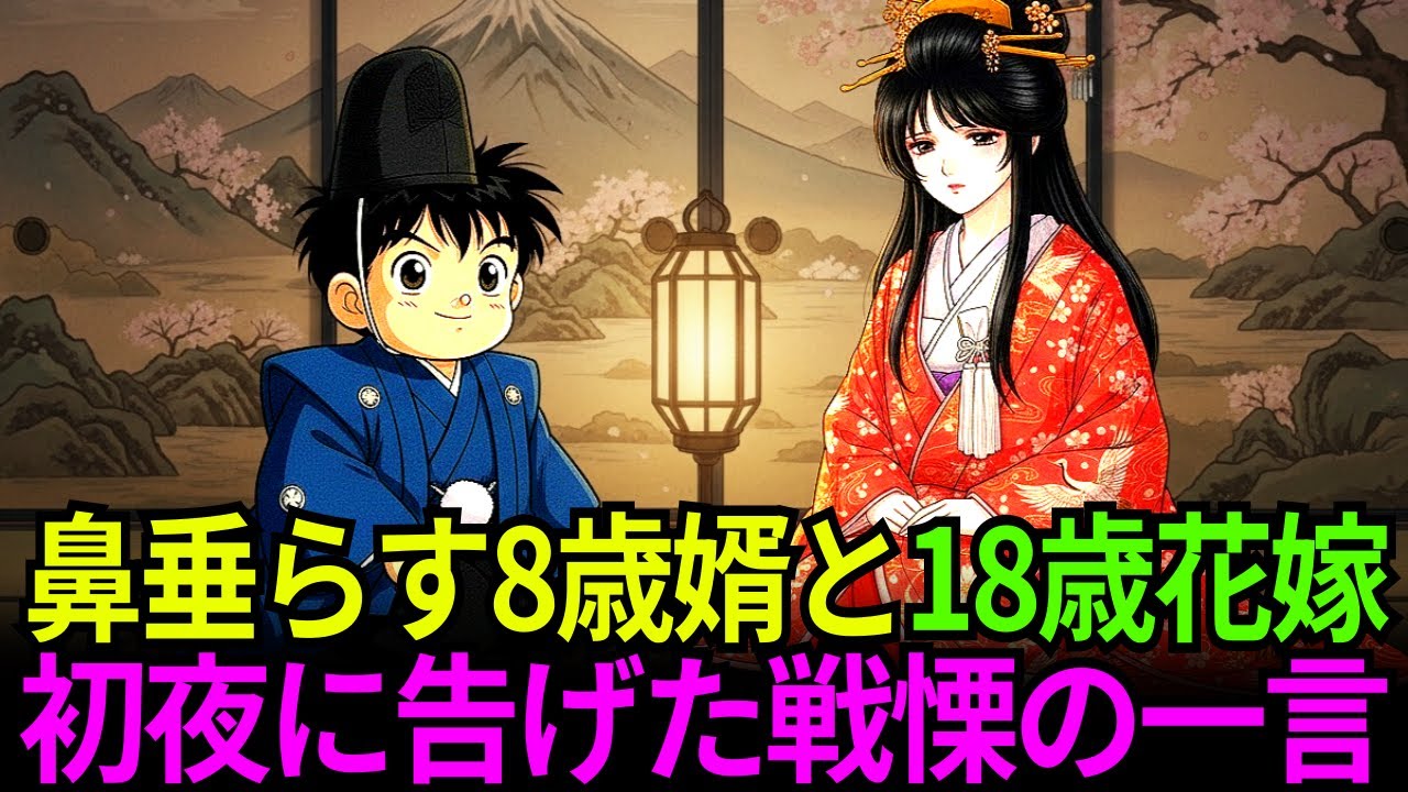 鼻を垂らした八歳の婿が、十歳年上の花嫁に初夜で告げた戦慄の一言｜野談｜伝説｜昔話｜説話｜民話