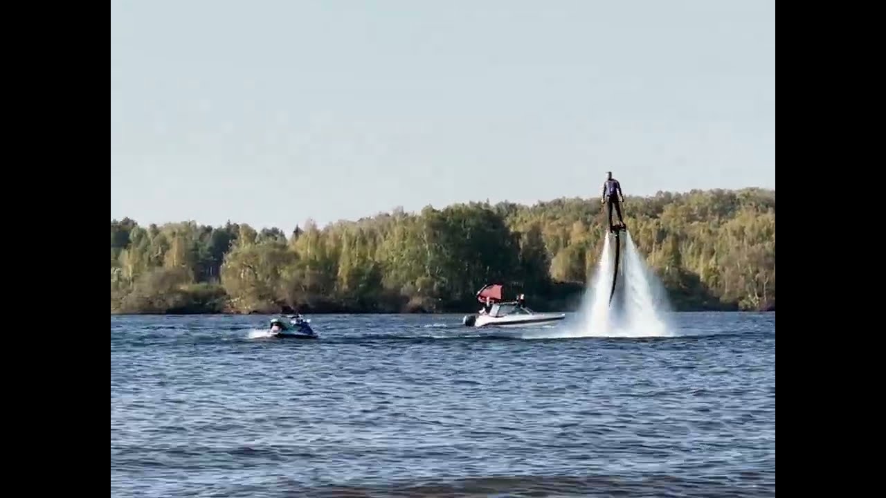 Вингфойлинг на Клязьминском водохранилище
