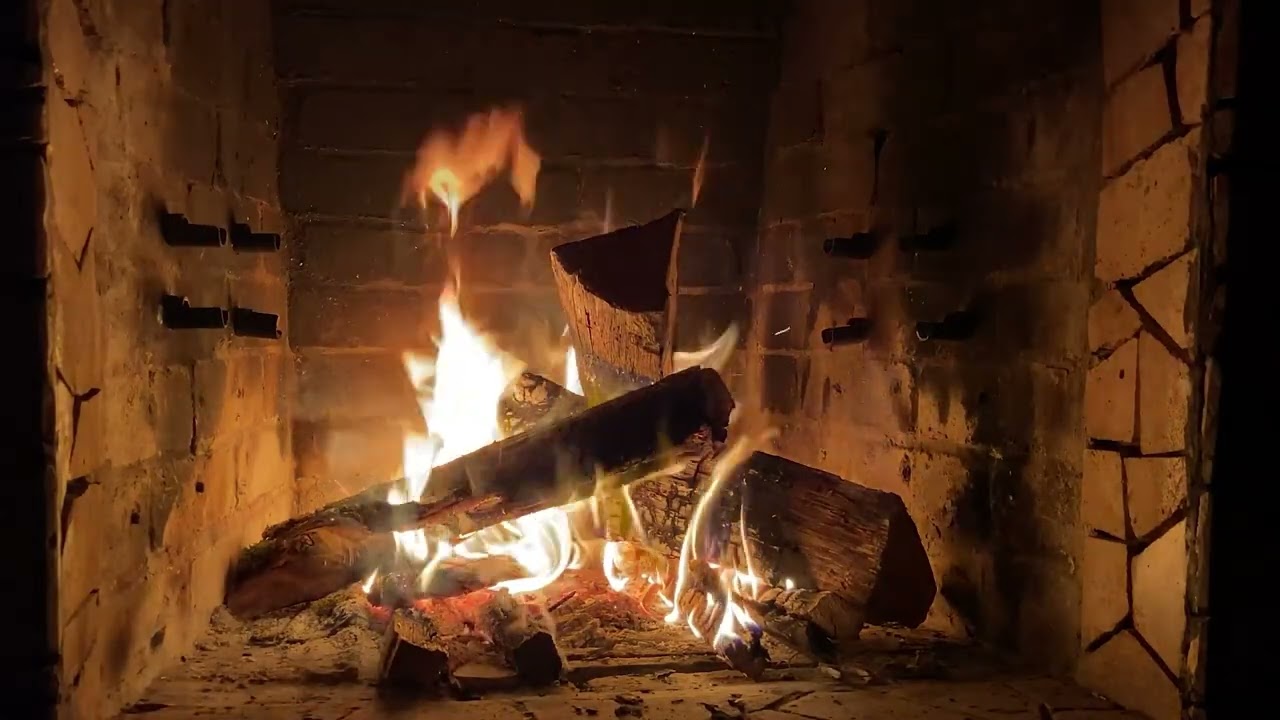 🔥 Relaxing Fireplace with Fire Sounds for Sleep or Study 🔥 Fire Therapy  🔥