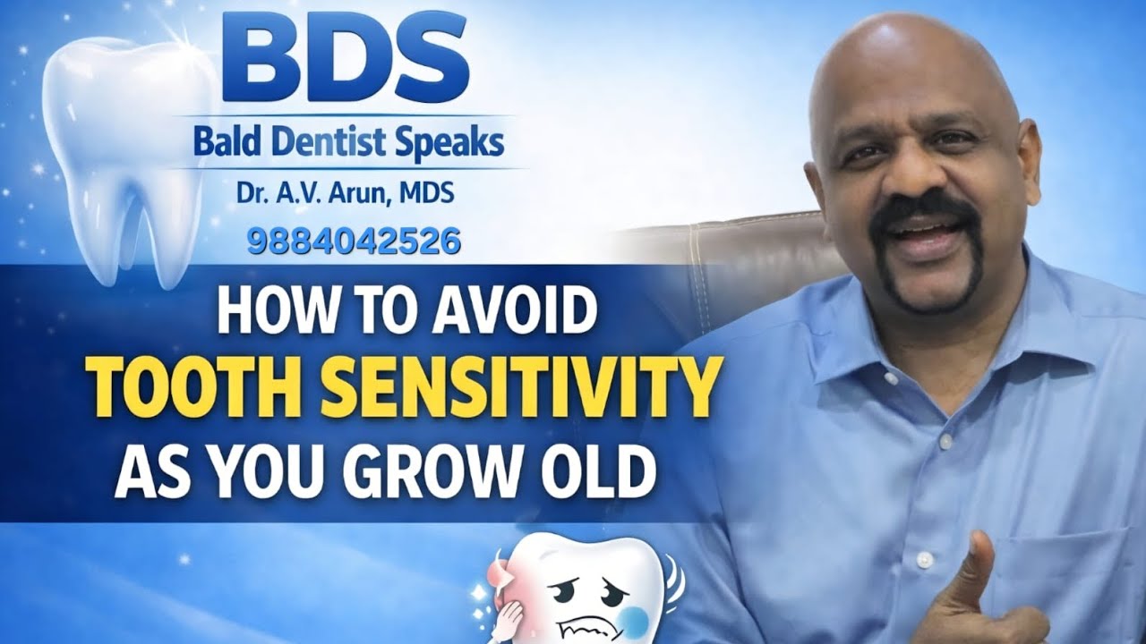 How to avoid sensitive teeth as you grow old. 
