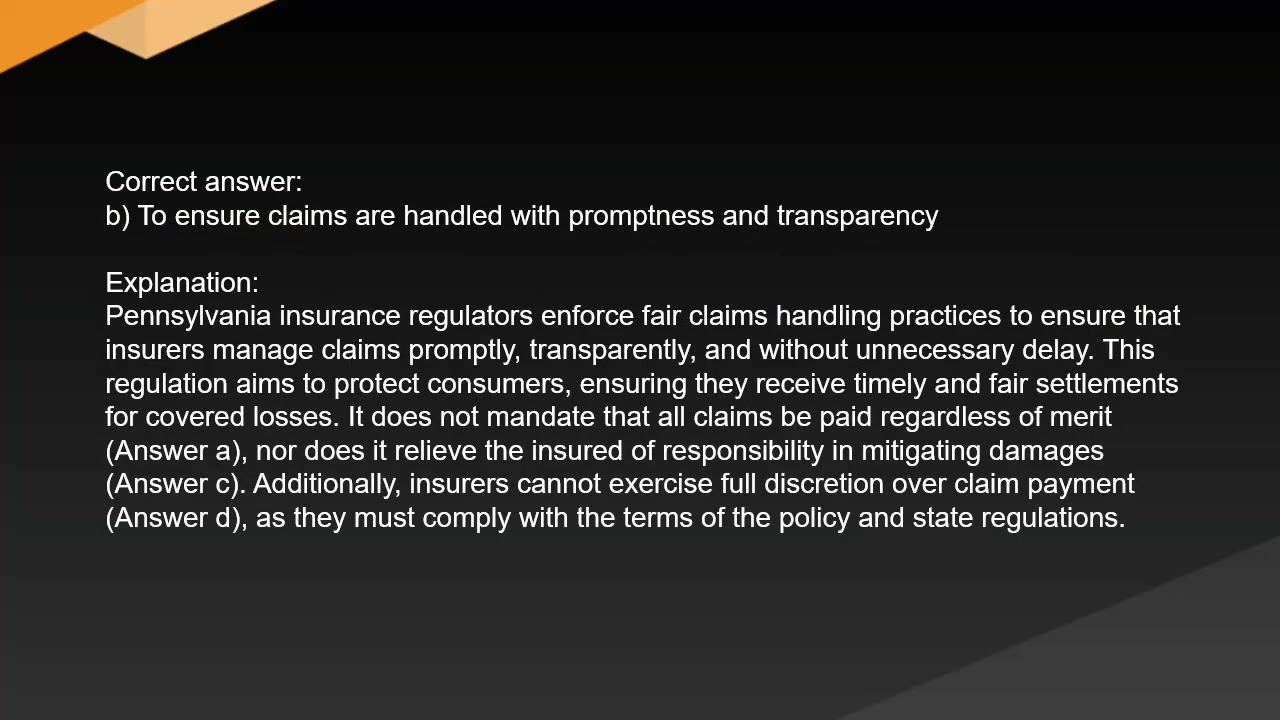 Pennsylvania Property and Casualty Insurance Exam Free Practice Test and Answer