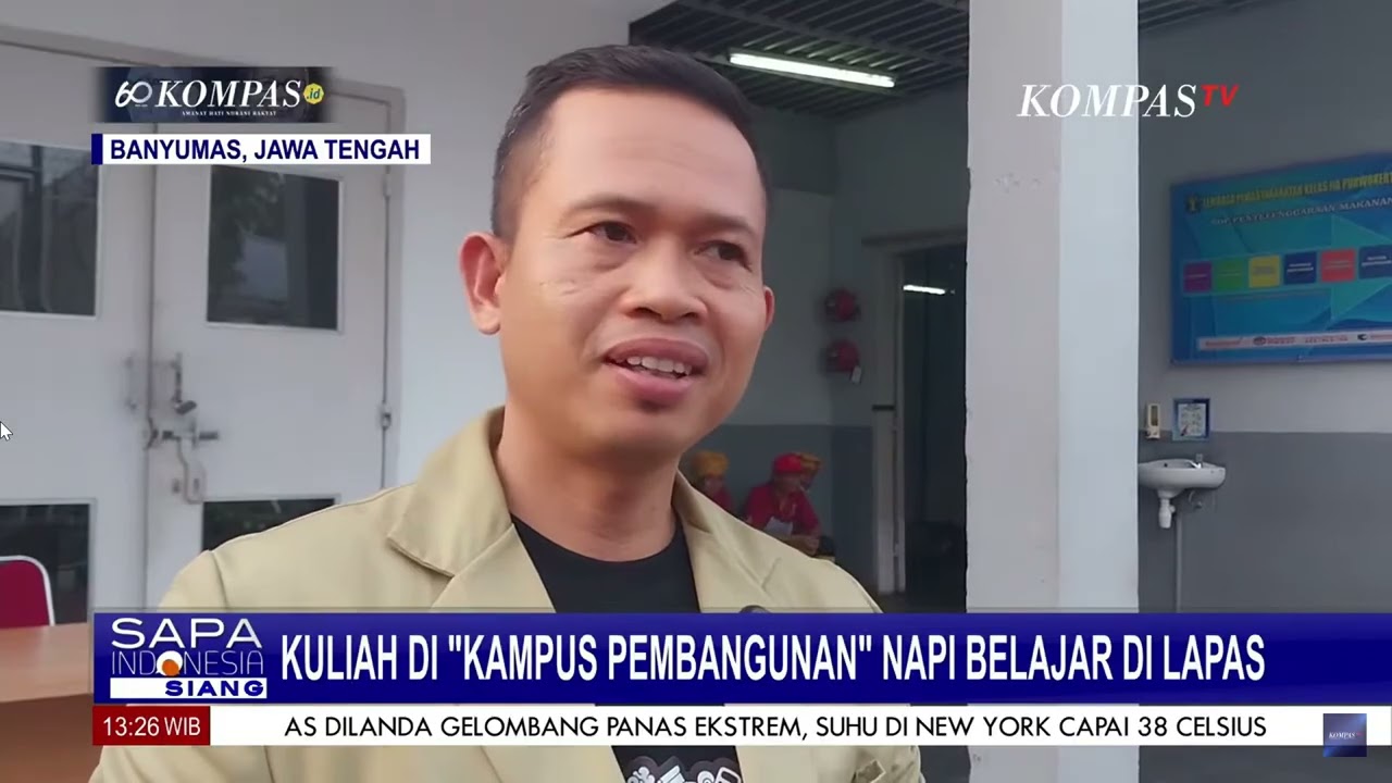 Kampus Pembangunan Lapas Purwokerto pada Kompas TV