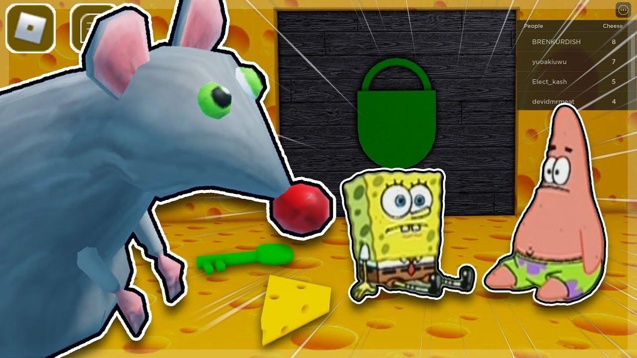 ROBLOX Cheese Escape played by Spongebob (MEME)