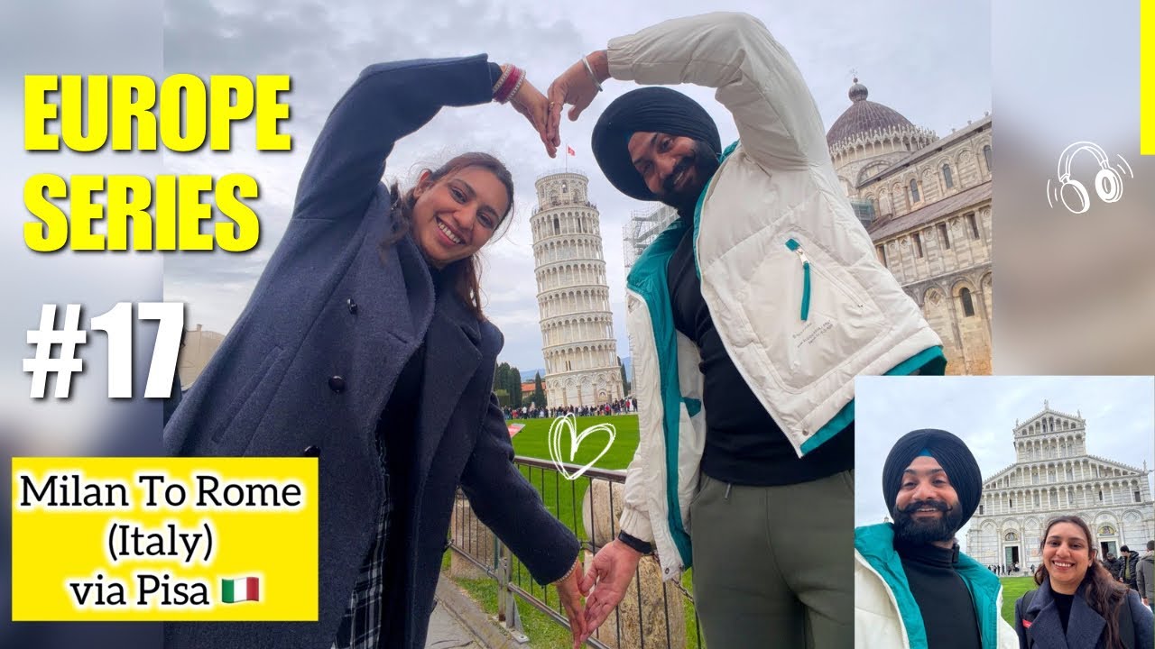 Milan to Rome via Pisa 🇮🇹 | Leaning Tower Stop & Italian Music Vibes | Europe Diaries Ep. 17