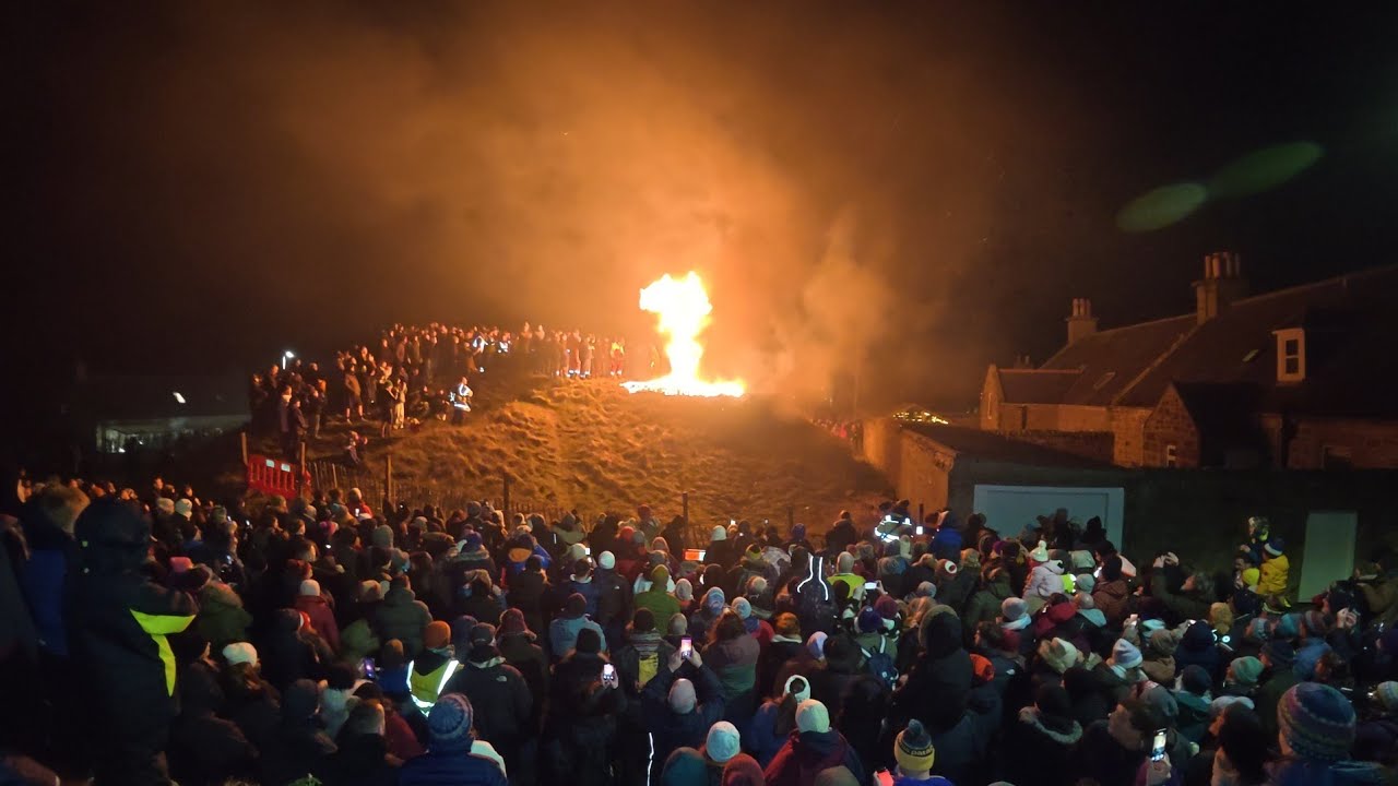 BURGHEAD CLAVIE. JANUARY 2026.