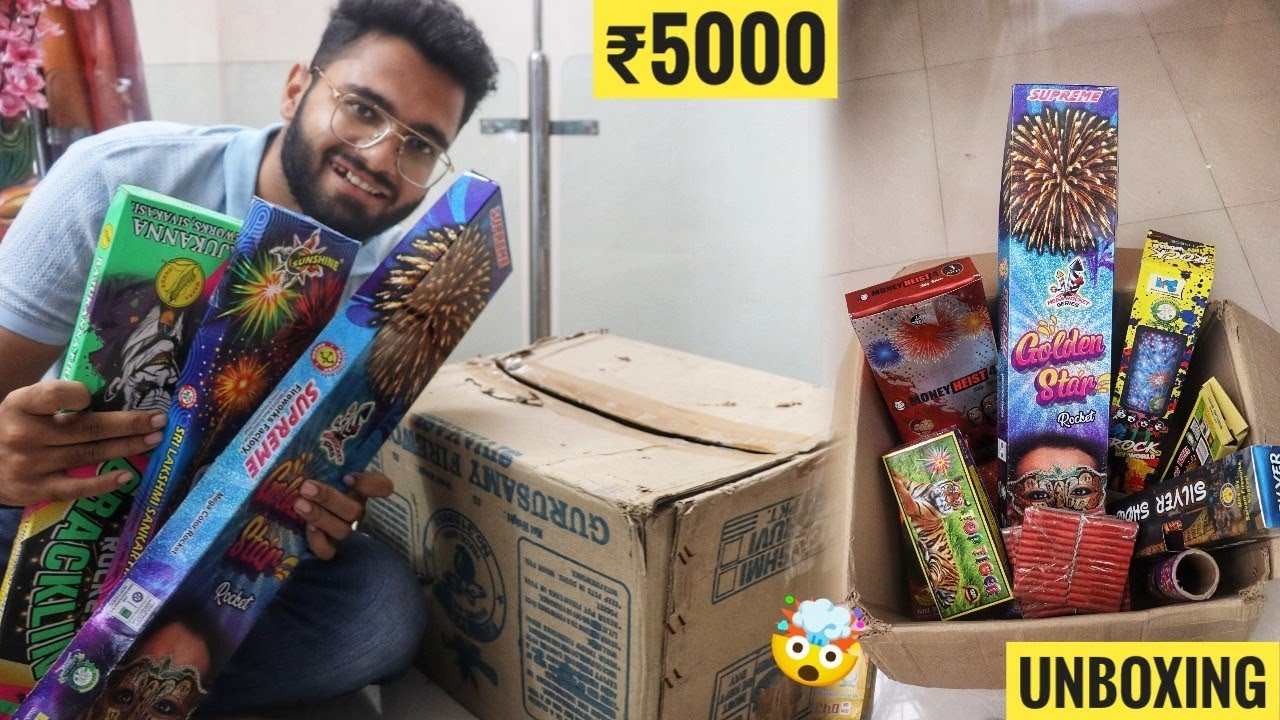 Diwali Fireworks Stash Giftbox Unboxing Worth ₹5000 • Crackers Stash Unboxing 2025 Diwali