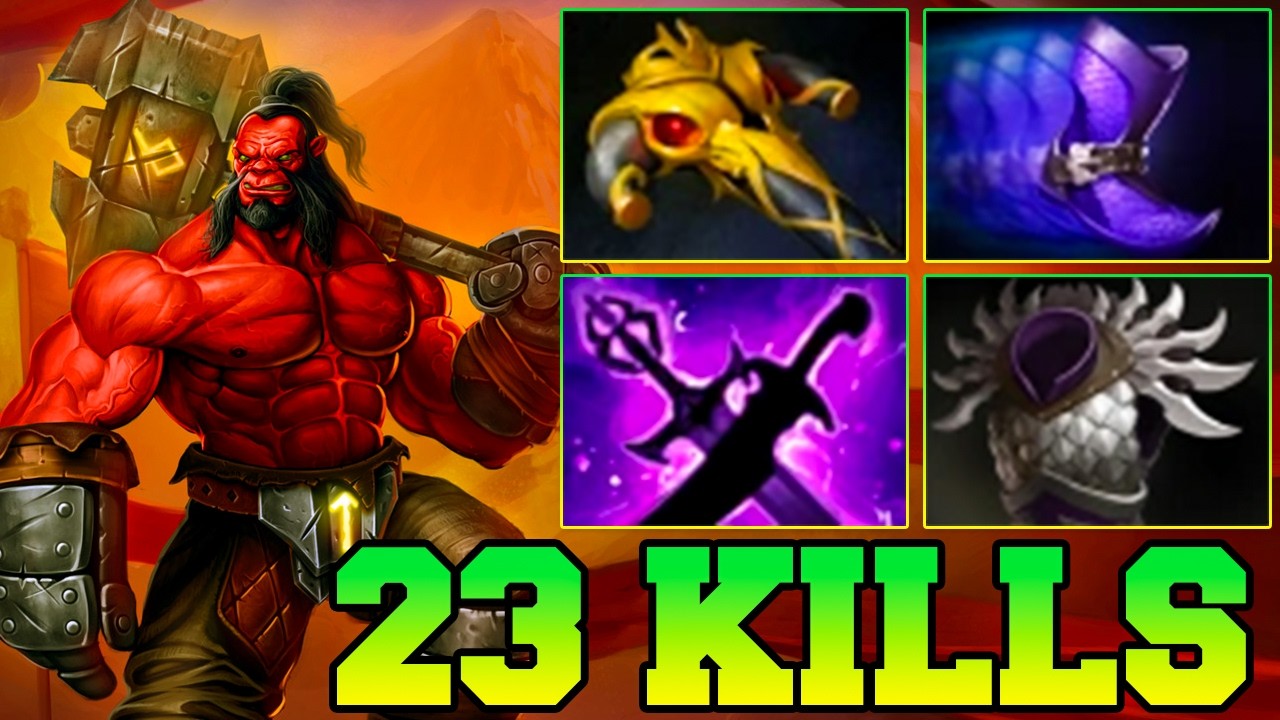 23 Kills Monster Axe Dota 2 !! Dota 2 Offlane Axe Carry 7.41 Pro Build Guide Gameplay