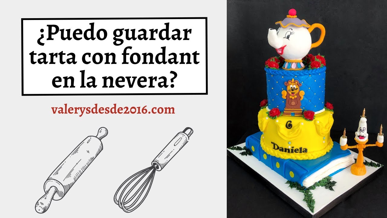 ¿Puedo guardar tarta con FONDANT en la NEVERA?