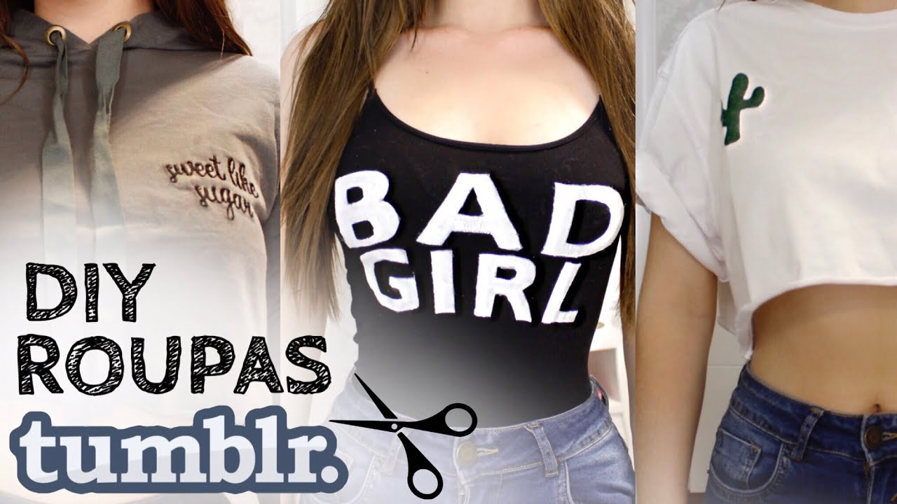 DIY DE ROUPAS TUMBLR #2
