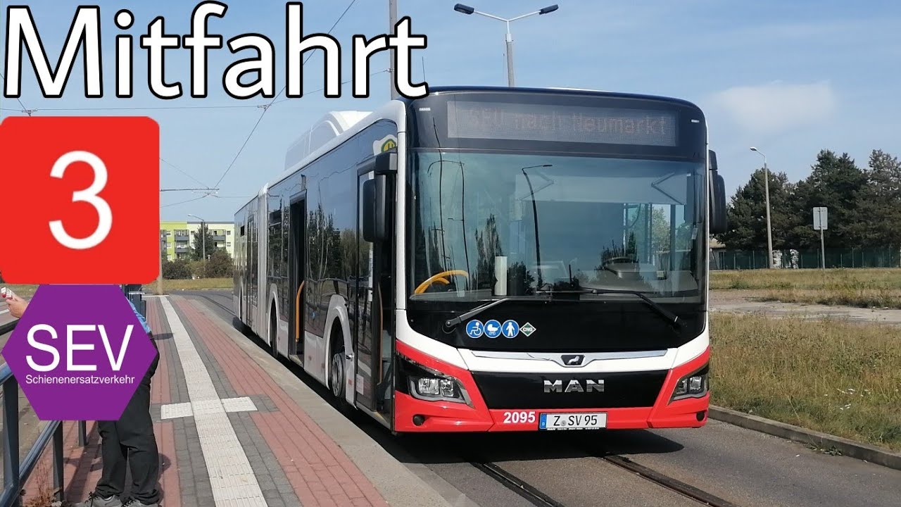 Mitfahrt | MAN Lion's City 18G | Linie 3EV | Neumarkt - Eckersbach