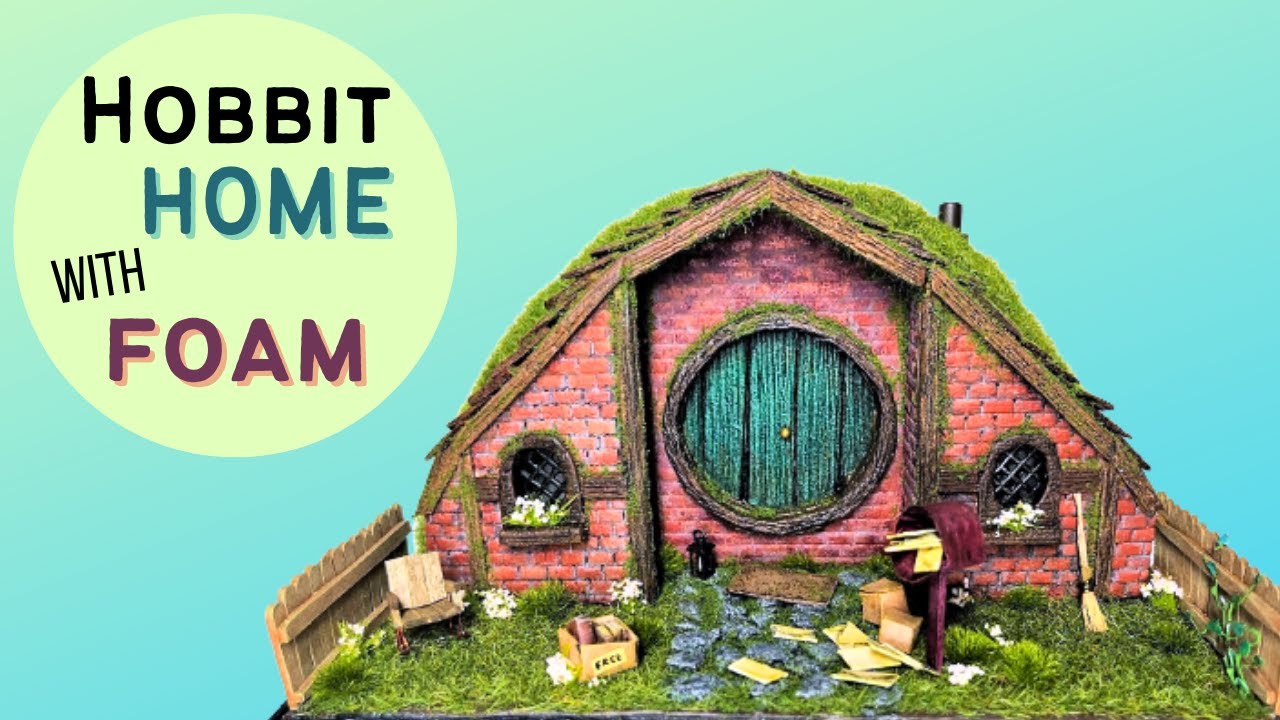 I made a Hobbit House out of FOAM! | Diorama