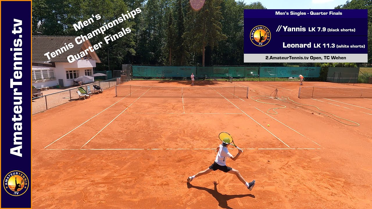 Quarterfinal | Amateur Tennis LK Tournament | Yannis vs. Leonard | LK 7.9 vs LK 11.3 (NTRP 4.5)