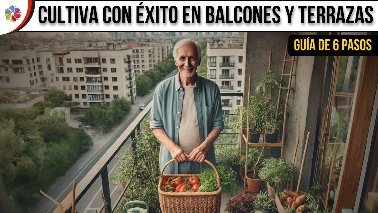 🌱 C&oacute;mo HACER HUERTOS en BALCONES, TERRAZAS y Peque&ntilde;os Espacios en 6 Pasos 📝
