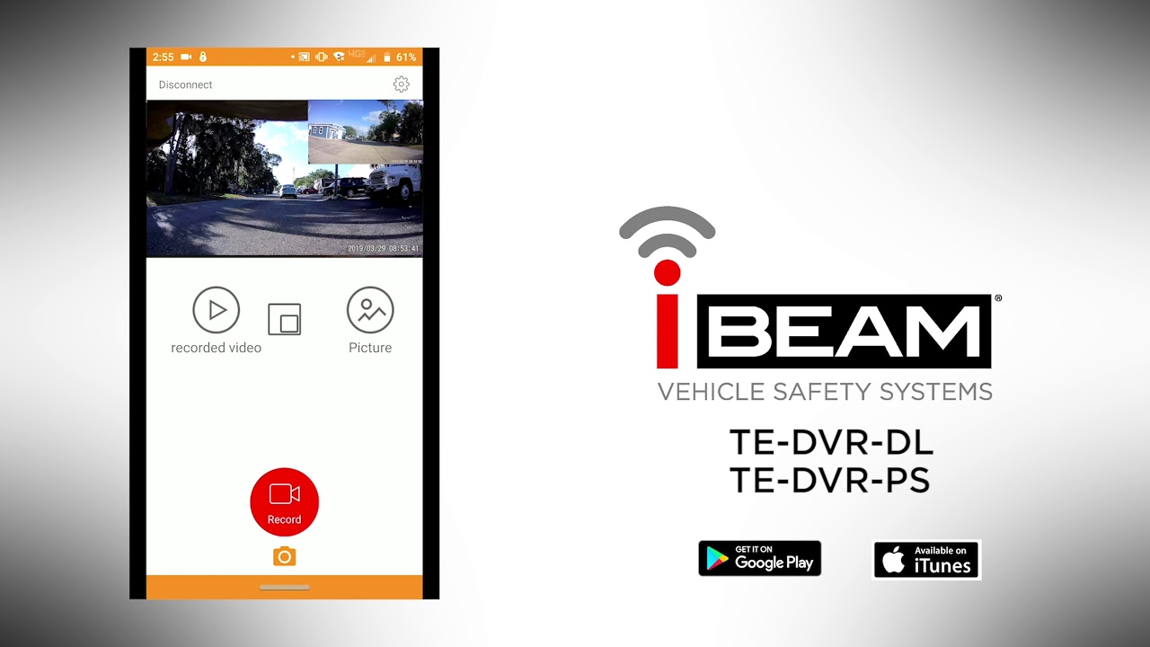Как настроить приложение RoadCam для камер iBEAM TE-DVR-DL или TE-DVR-PS