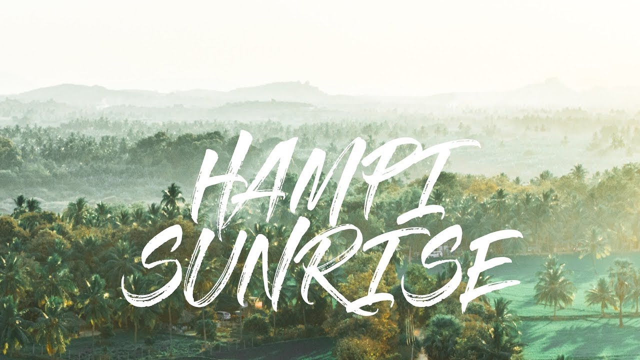 2 Minute Daily Travel Vlog || India - Hampi Sunrise