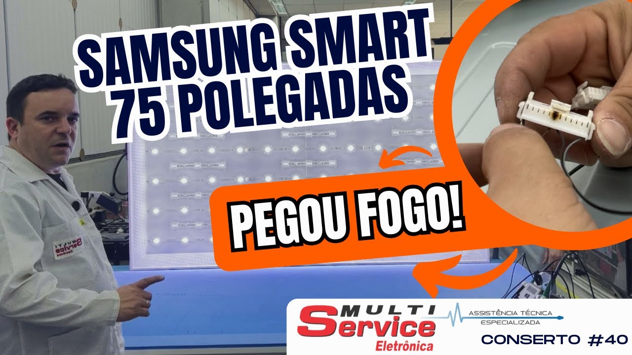 BIG TELA 75 polegadas SAMSUNG imagem escura -#Conserto40