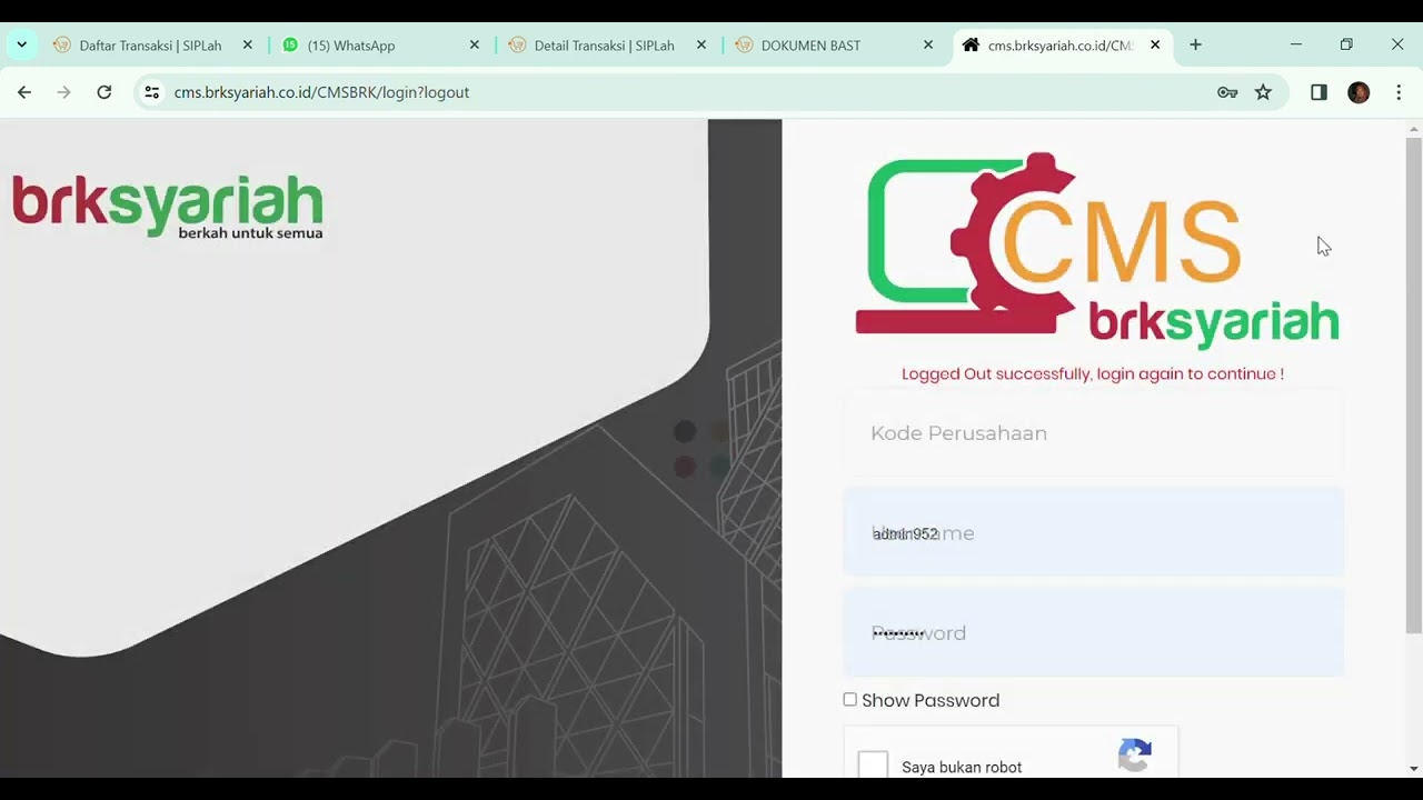 Tutorial Pembayaran Belanja SipLah Dengan CMS