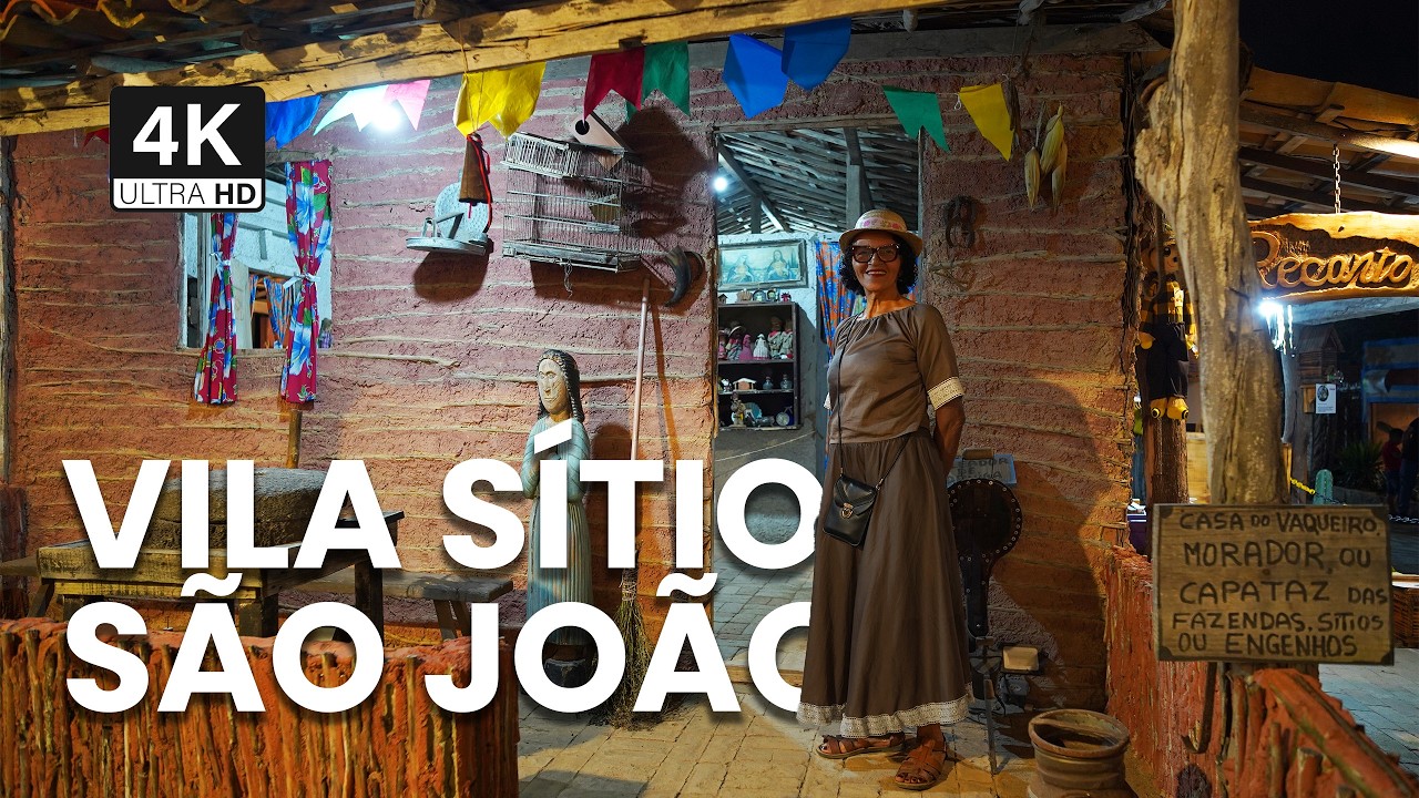 CONHEÇA a VILA SÍTIO SÃO JOÃO | 4K WALKING TOUR | CAMPINA GRANDE, PB, BRASIL