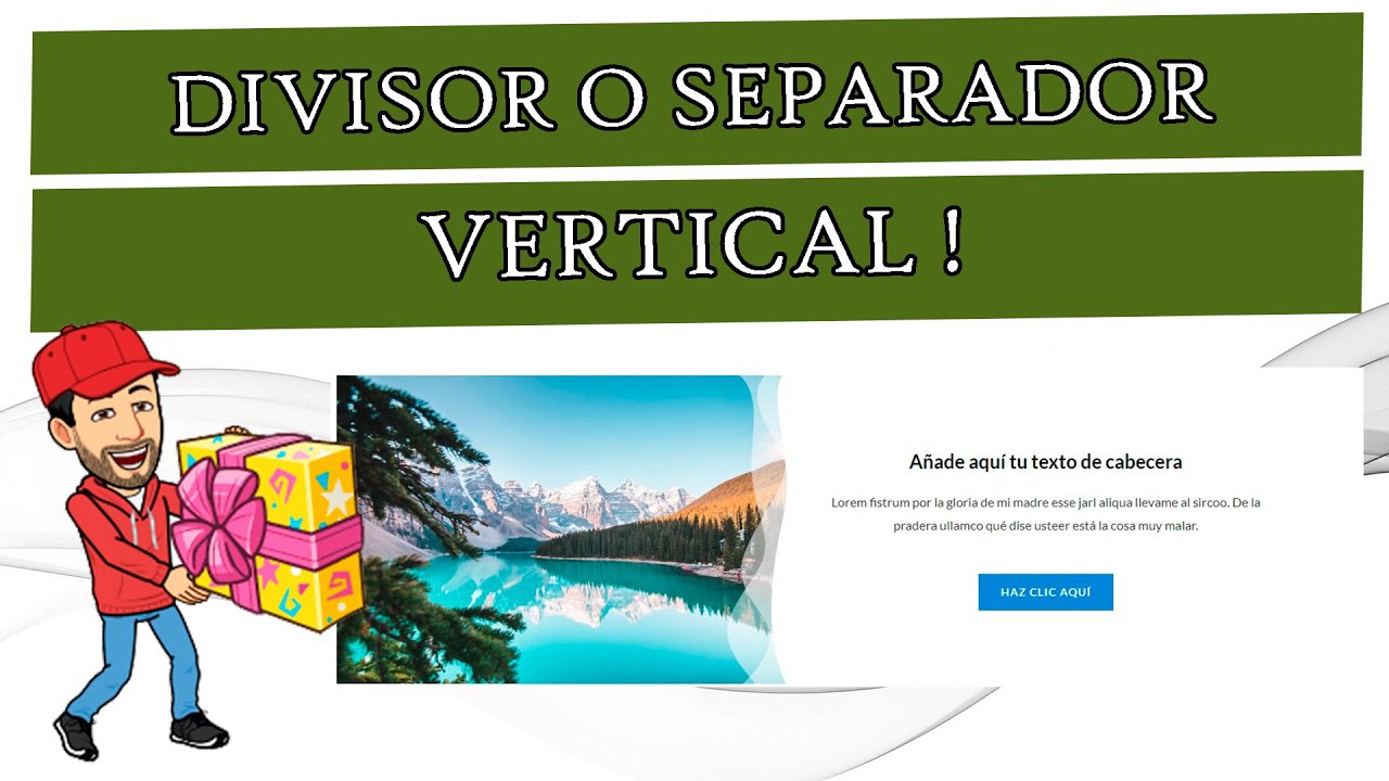 🖐️divisor o separador de formas en formato vertical con elementor, wordpress 195, tutorial