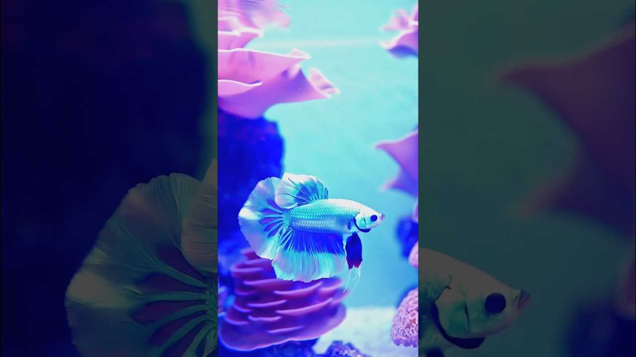Soft Light, Stunning Betta! ✨💙 #bettalove #shortvideo