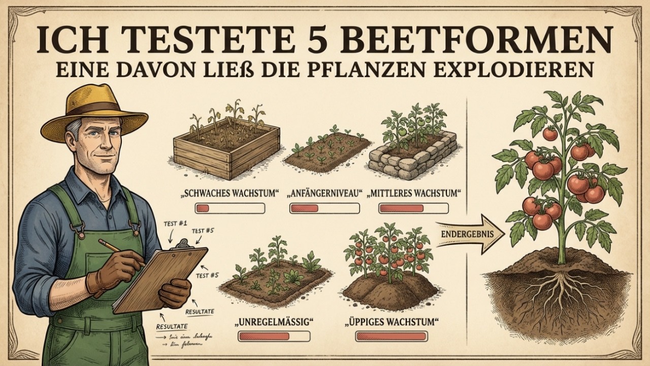 Ich habe 5 Beetformen getestet – eine ließ die Pflanzen wie verrückt wachsen.