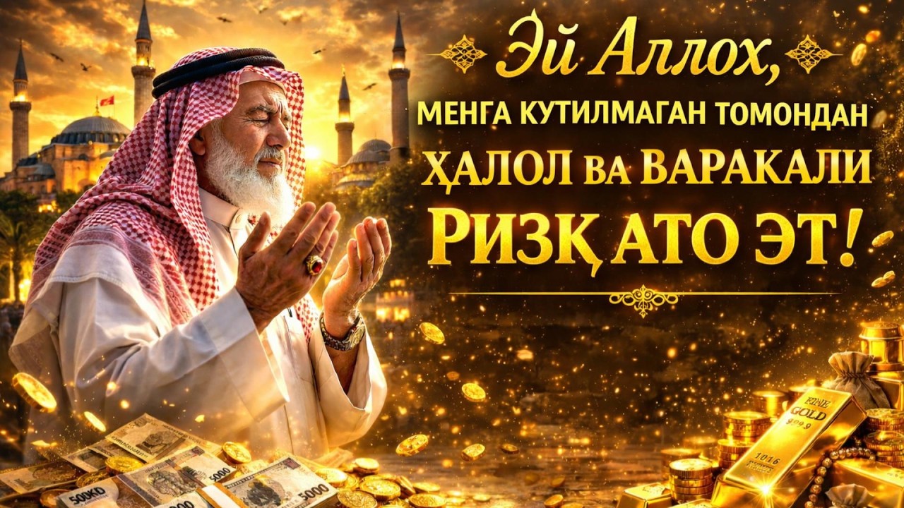 ЧОРШАНБА куни Пайғамбар Муҳаммад ﷺ дуоси, инша Аллох, омонлик, бойлик ва муваффақият келтиради