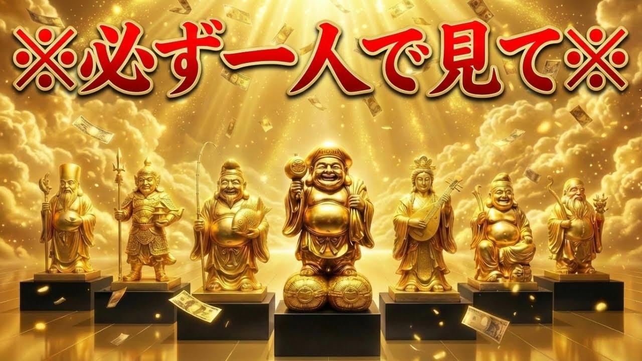【極秘】※必ず一人で見てください。七福神が揃いました。この動画を見つけた人だけに、莫大な富が分配されます。