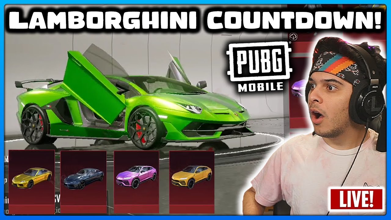 LAMBORGHINI COUNTDOWN! - ANIMATED Lambo Skin!  PUBG MOBILE LIVE