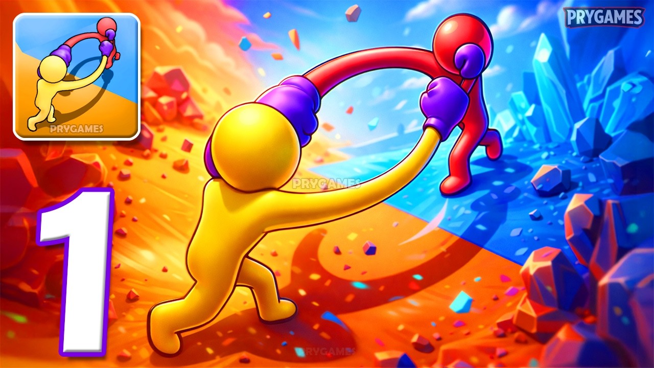 Curvy Punch 3D - Gameplay Walkthrough Part 1 - Stickman Punch 3D (Android, iOS)