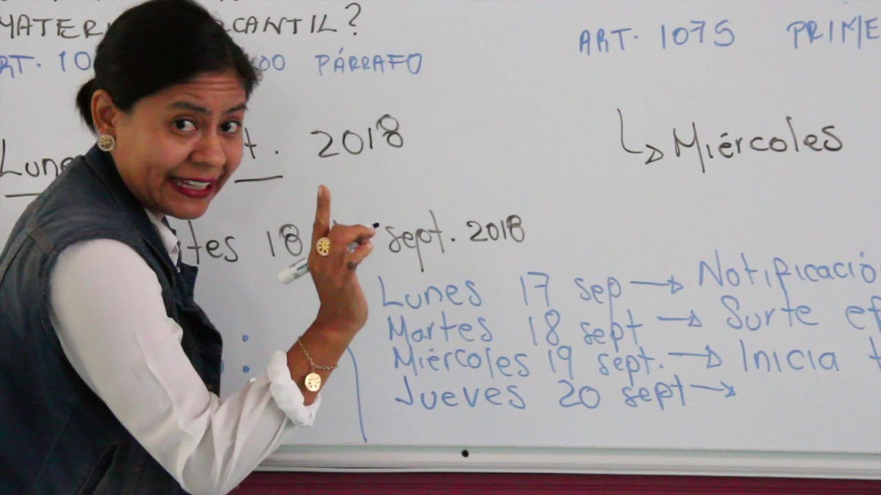 ¿Cómo se computan los términos en materia mercantil?