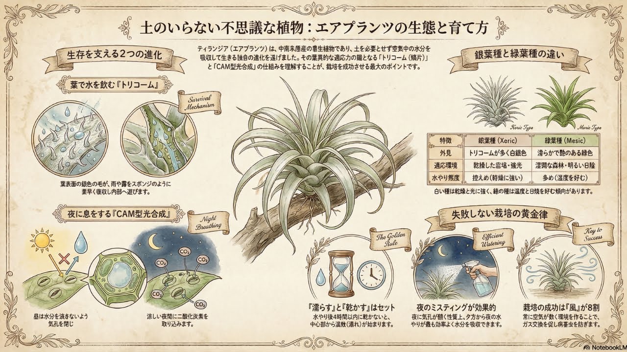 【土がいらない植物】エアプランツの世界を徹底解説