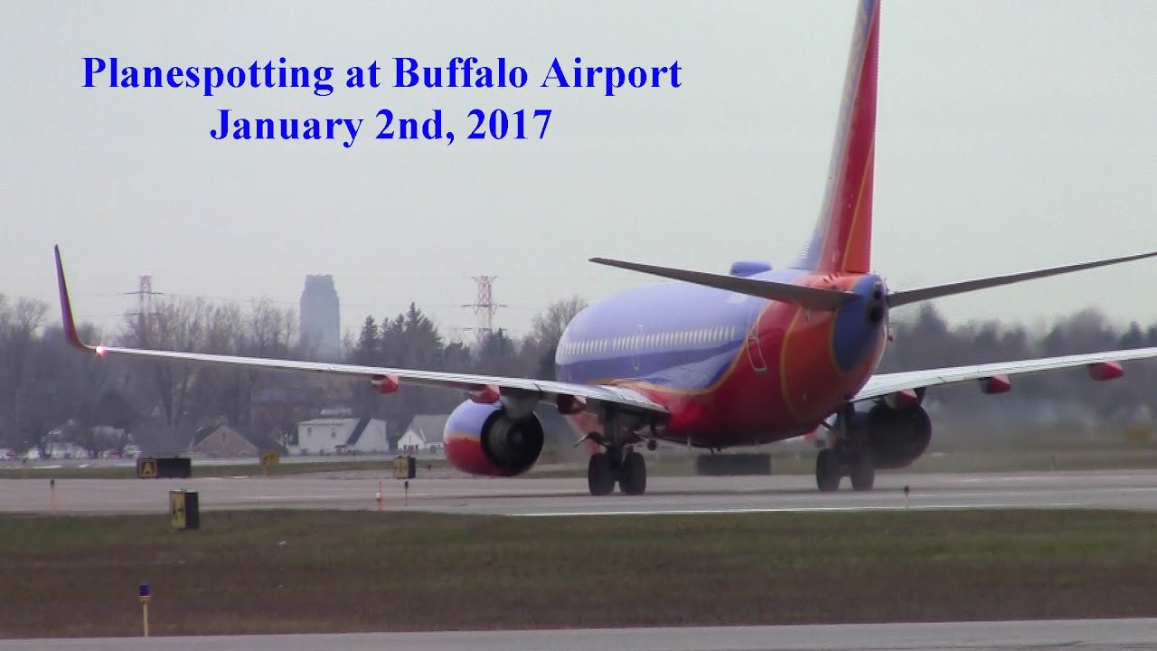 Planespotting at Buffalo Airport 1-2-2017